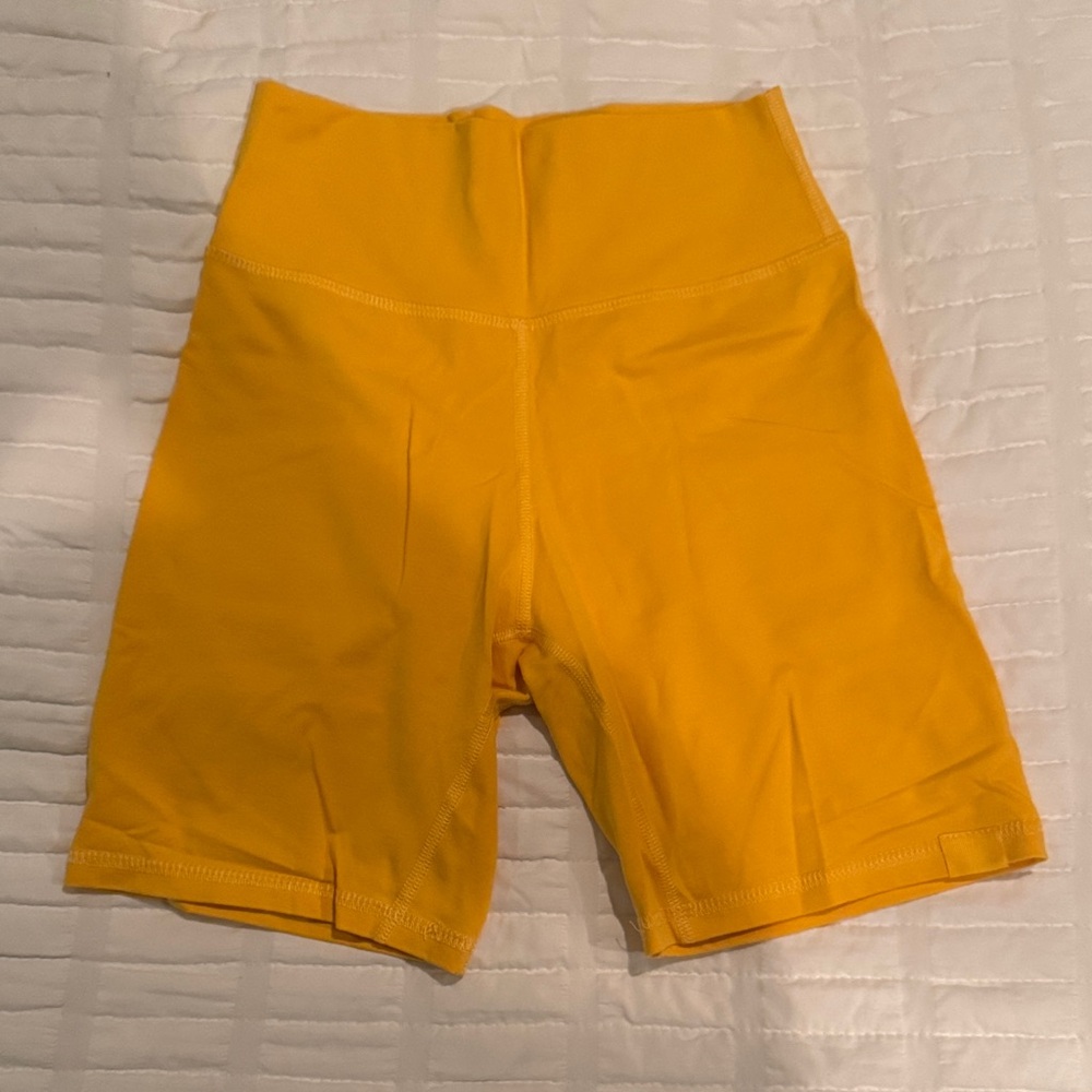 Vibrant Yellow Women's Bike Shorts